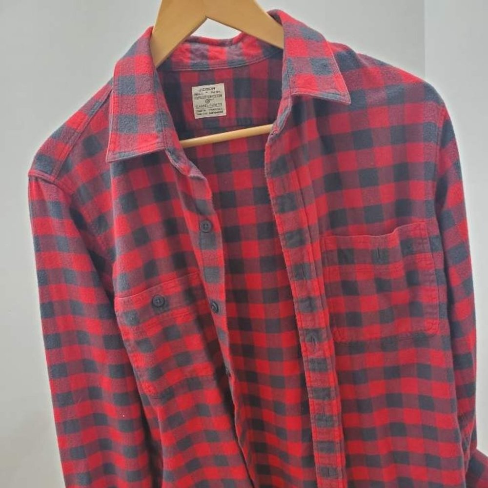 J.crew Men's Checkered Flannel (Medium)